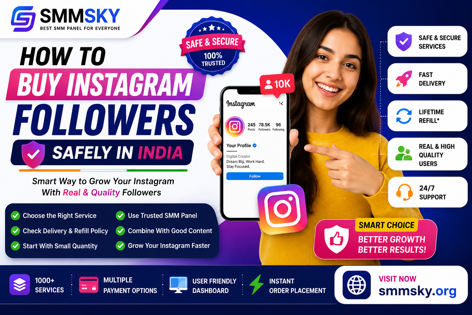 How to Buy Instagram Followers Safely in India